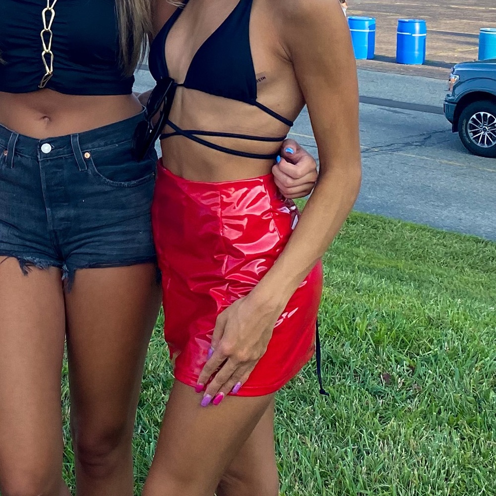 Red Shein Skirt